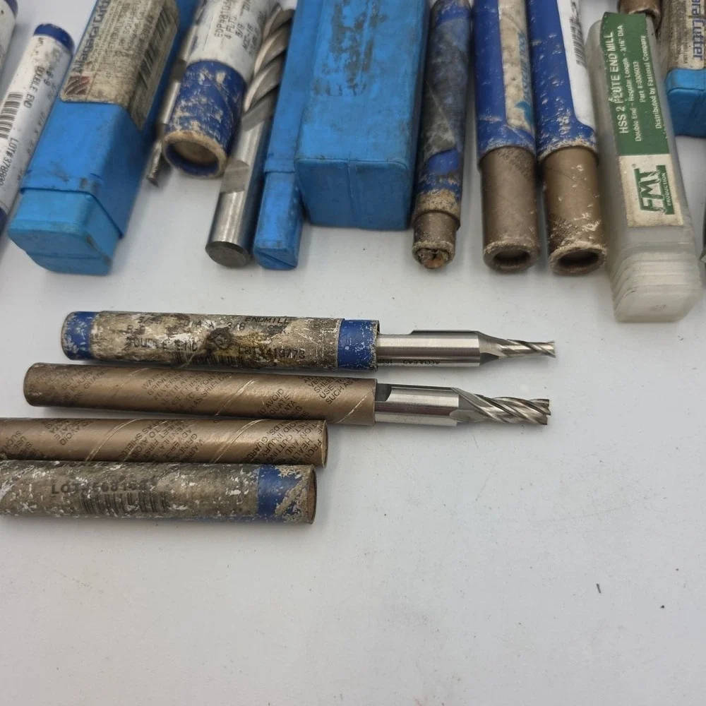 Niagara & Other Brands Cutting Bits-Various Sizes Endmills Lot of 54 Read Descr